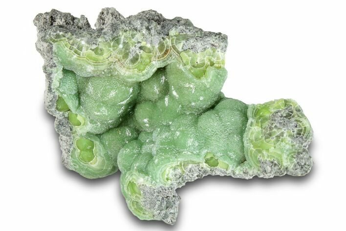 Sparkly Botryoidal Green Wavellite Formation - Arkansas #284388